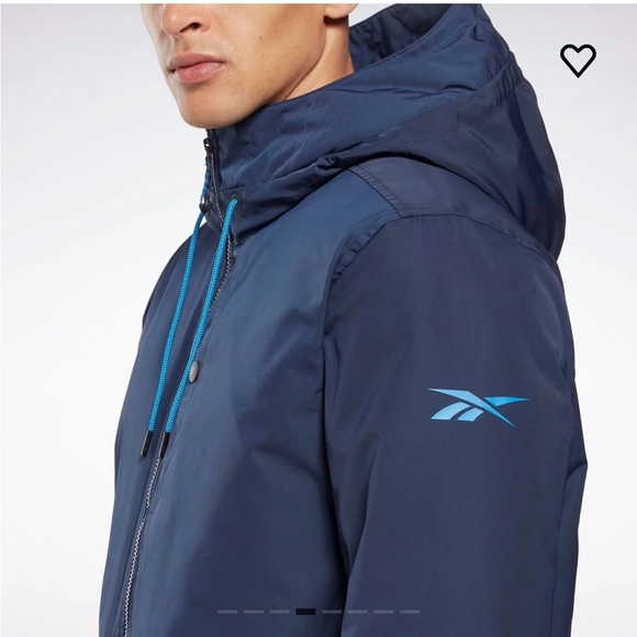 Reebok Navy Blue down puffer jacket - Picture 4 of 10